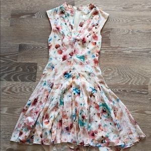 Rebecca Taylor Poppy blossom silk dress